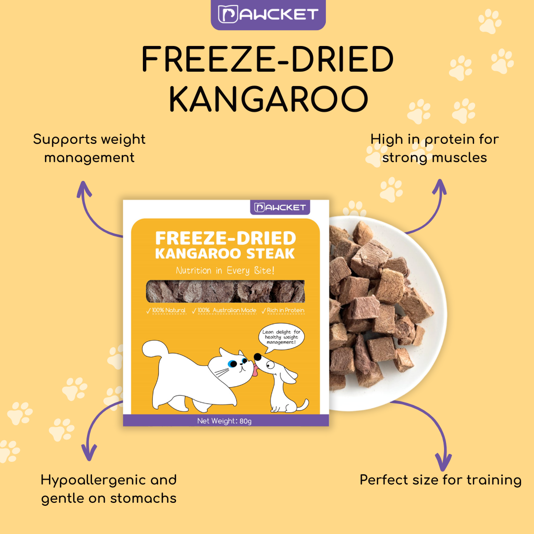 Freeze-Dried Raw Kangaroo | Dog and Cat Treat