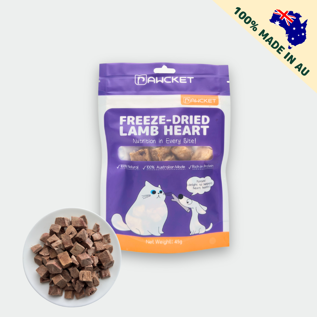 Freeze-Dried Raw Lamb Heart | Dog and Cat Treat