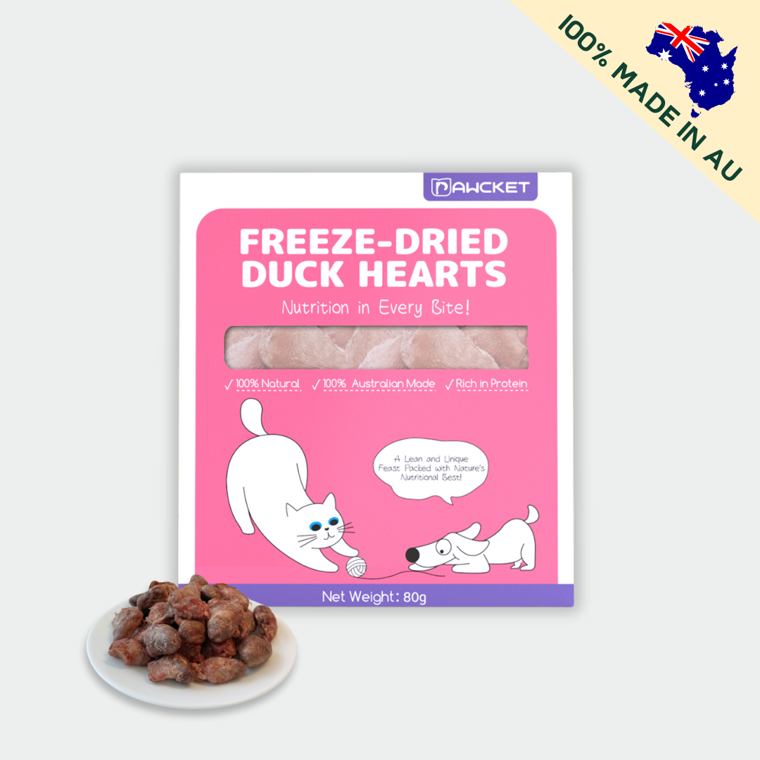 Freeze-Dried Raw Duck Heart | Dog and Cat Treat