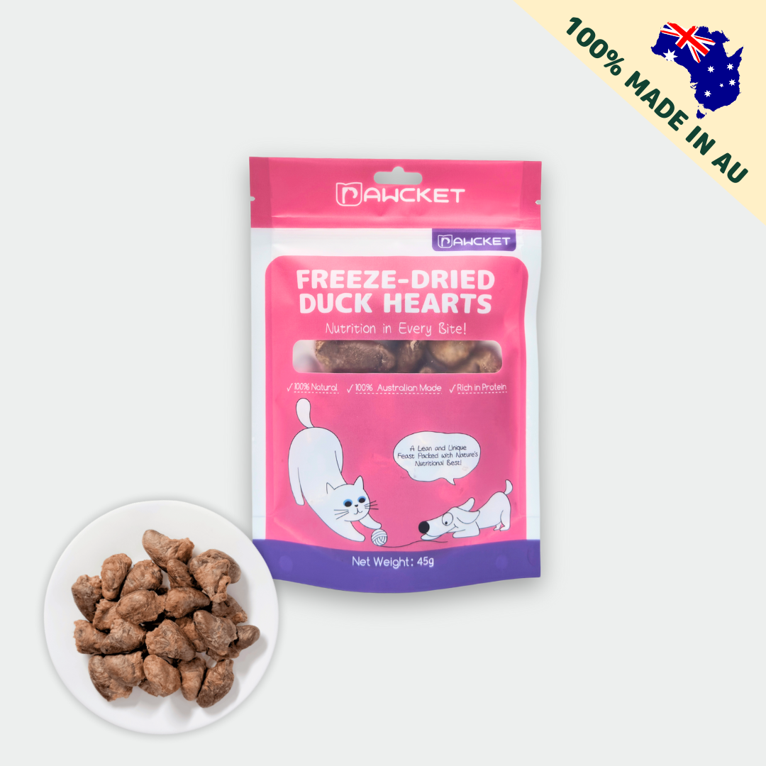 Freeze-Dried Raw Duck Heart | Dog and Cat Treat