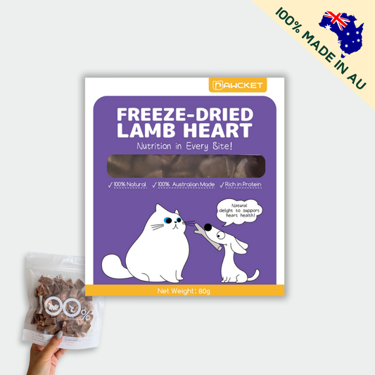 Freeze-Dried Raw Lamb Heart | Dog and Cat Treat