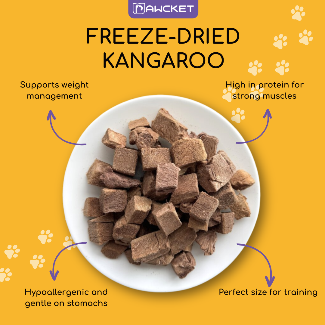 Freeze-Dried Raw Kangaroo | Dog and Cat Treat