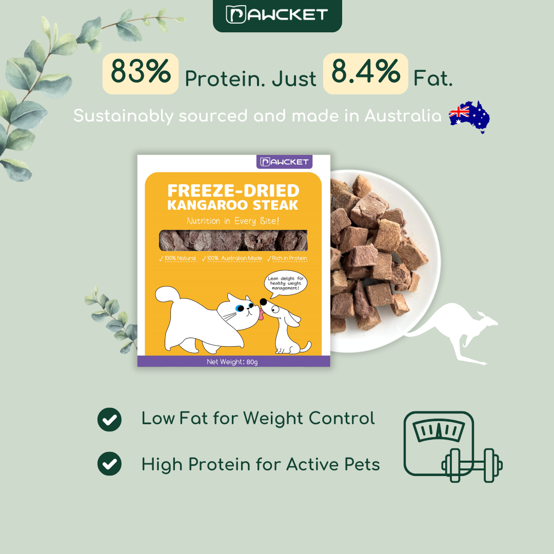 Freeze-Dried Raw Kangaroo | Dog and Cat Treat