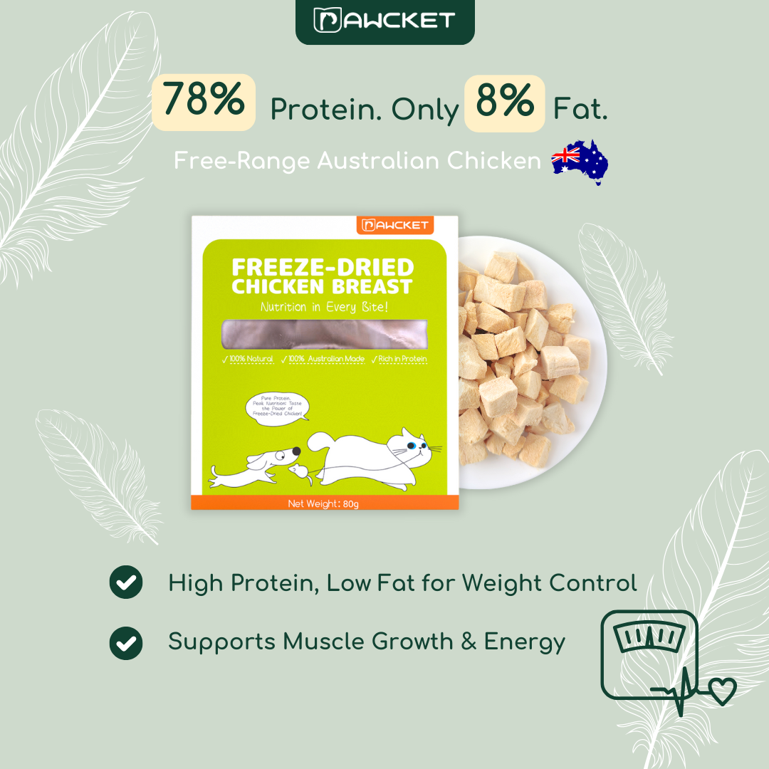 Freeze-Dried Free Range Raw Chicken Breast | Dog and Cat Treat
