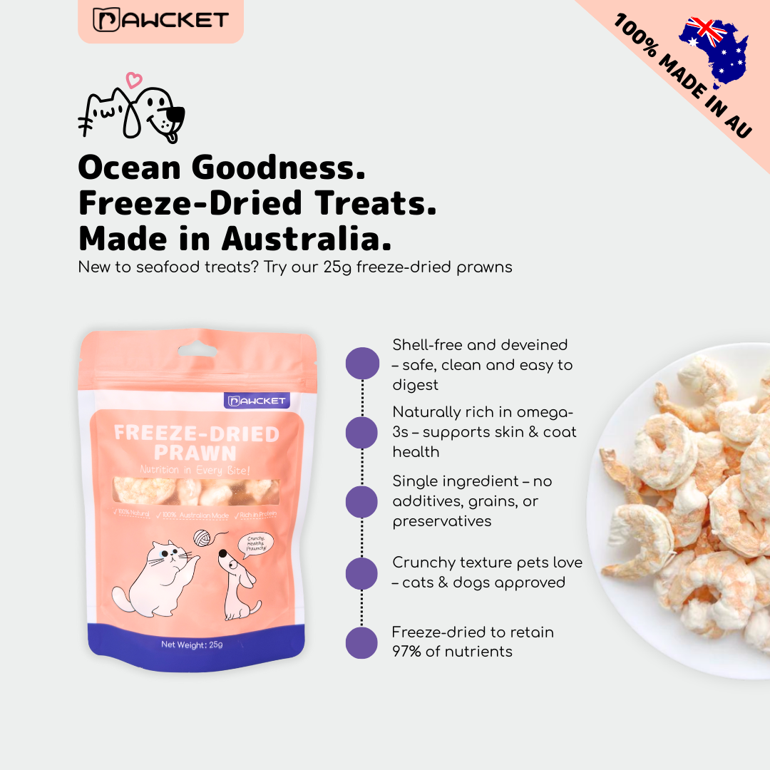 Freeze-Dried Raw Prawn | Dog and Cat Treat