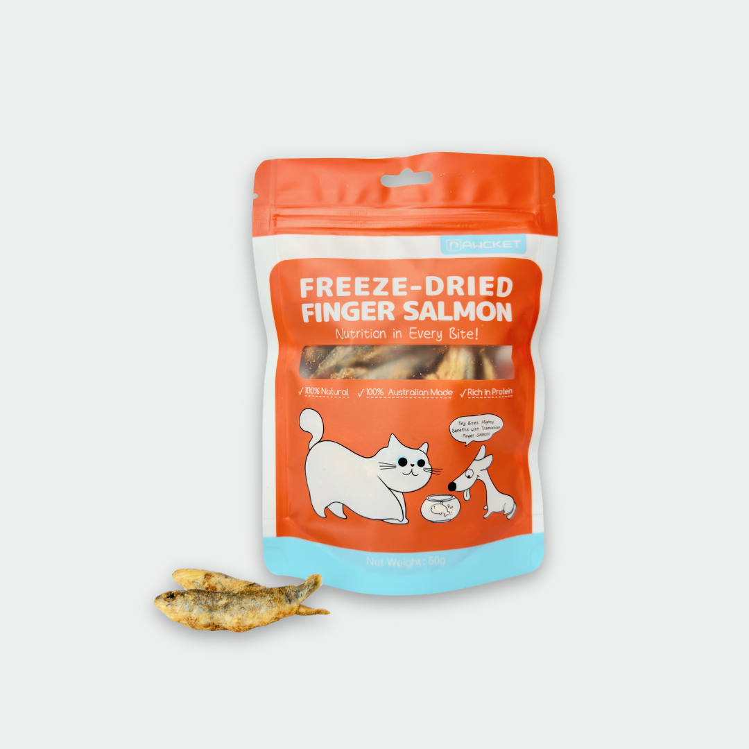 Freeze-Dried Raw Finger Salmon | Dog and Cat Treat