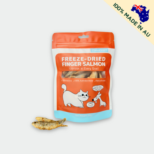 Freeze-Dried Raw Finger Salmon | Dog and Cat Treat