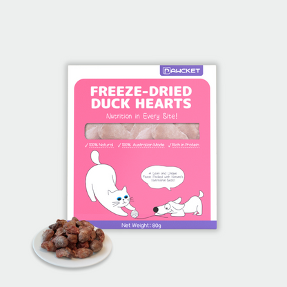 Freeze-Dried Raw Duck Heart | Dog and Cat Treat