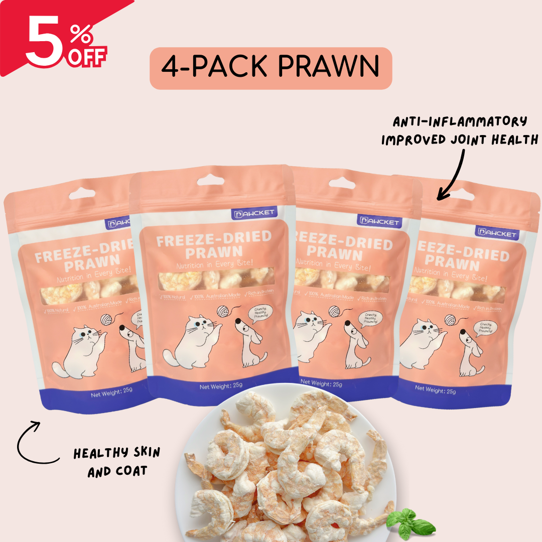 Freeze-Dried Raw Prawn | Dog and Cat Treat