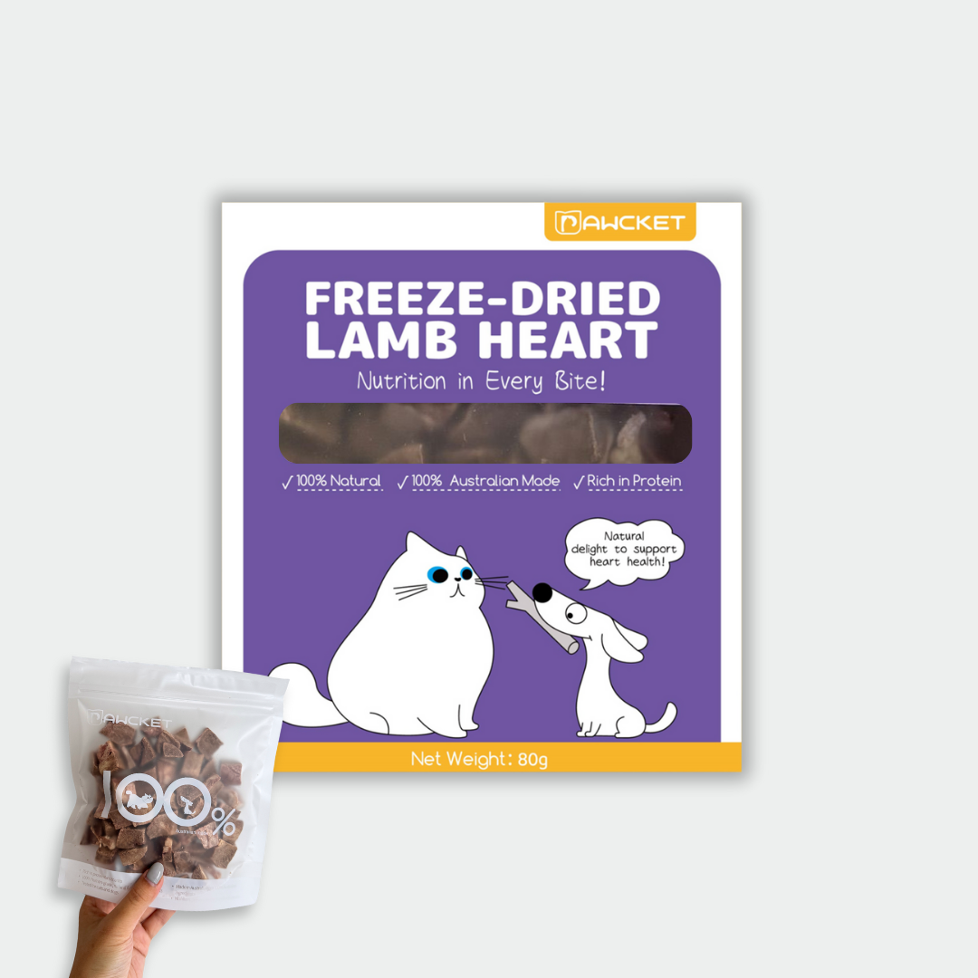 Freeze-Dried Raw Lamb Heart | Dog and Cat Treat